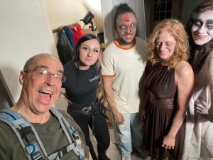 Pittsburgh Sound recordist with makeup artist and monsters