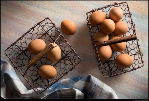 food photography of eggs