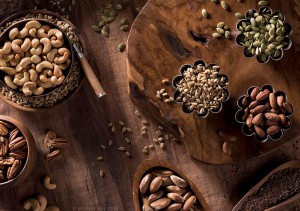 Food Photography of assorted nuts