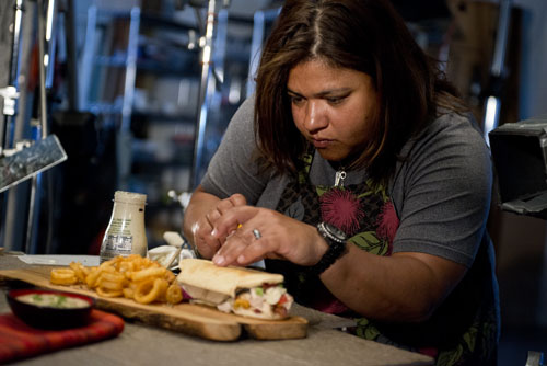 Pittsburgh Food Stylist Ana Kelly hard at work.