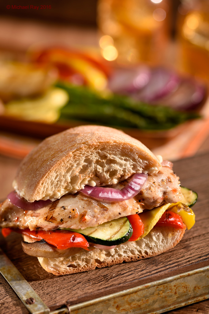 Veggie & Chicken Sandwich Photo